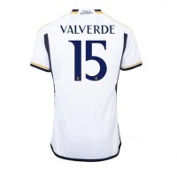 Billiga Real Madrid Federico Valverde #15 Hemma fotbollskläder 2023-24 Kortärmad